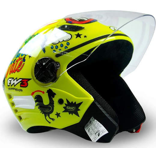 Capacete X Open Stickers - Fw3