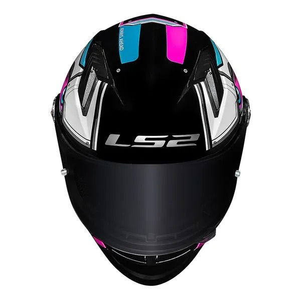 CAPACETE LS2 CLASSIC XDRON CYAN ROSA