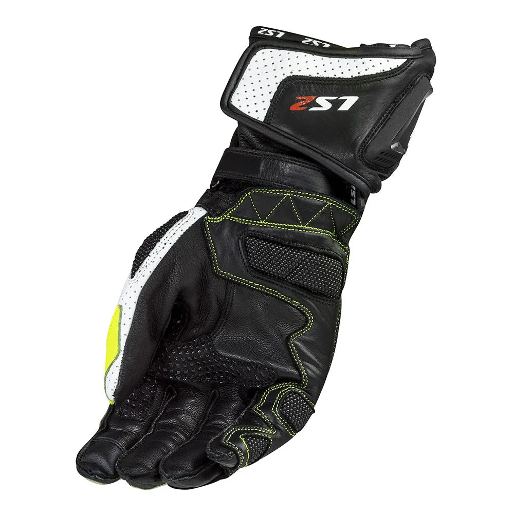 LUVA LS2 SWIFT RACING AMARELO