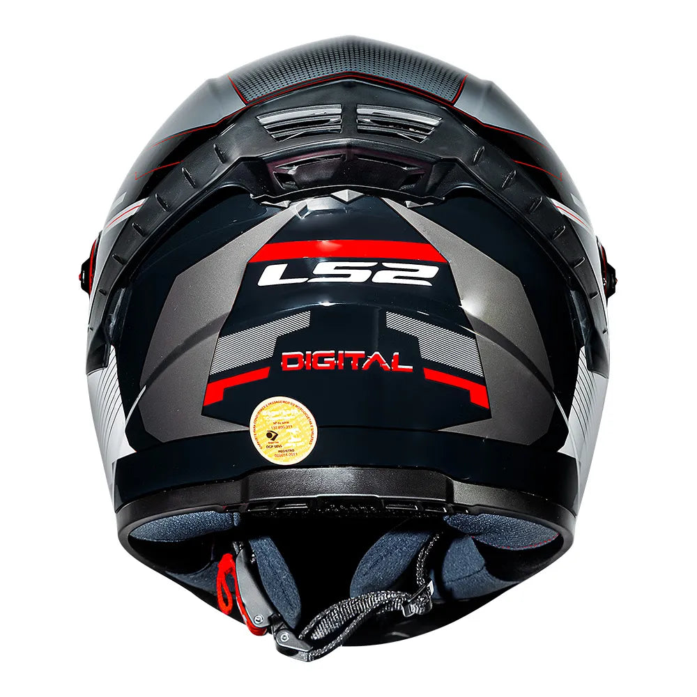 CAPACETE LS2 CLASSIC PRO DIGITAL PRETO