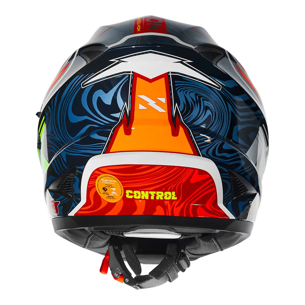CAPACETE NORISK SOUL II CONTROL AZUL