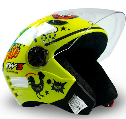 Capacete X Open Stickers - Fw3