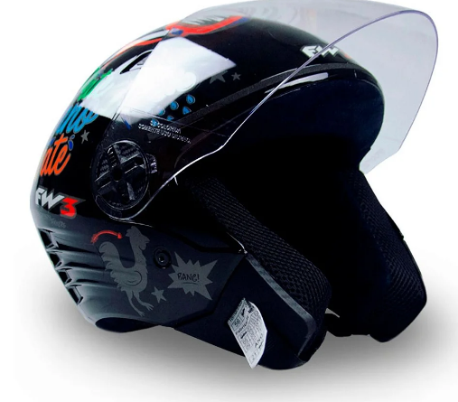 Capacete X Open Stickers - Fw3