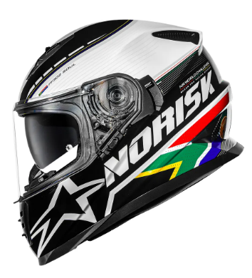 Capacete Original Norisk FF302 Soul 2 Grand Prix - África do Sul