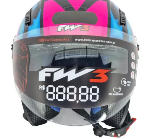 Capacete Feminino FW3 X OPEN UP FOX