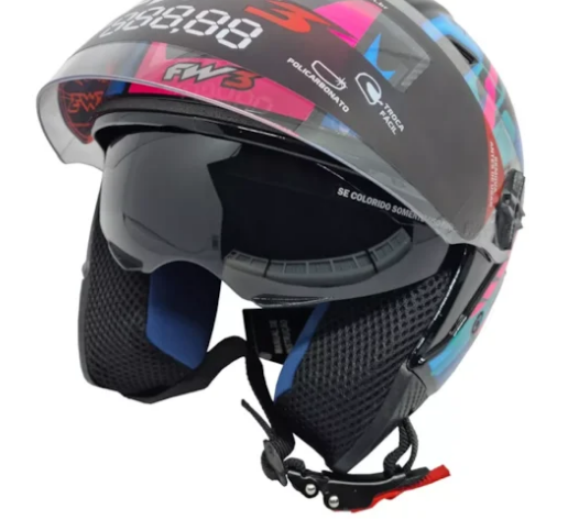 Capacete Feminino FW3 X OPEN UP FOX