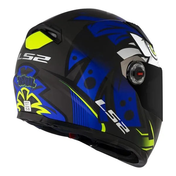 CAPACETE LS2 CLASSIC TRIBAL AZUL
