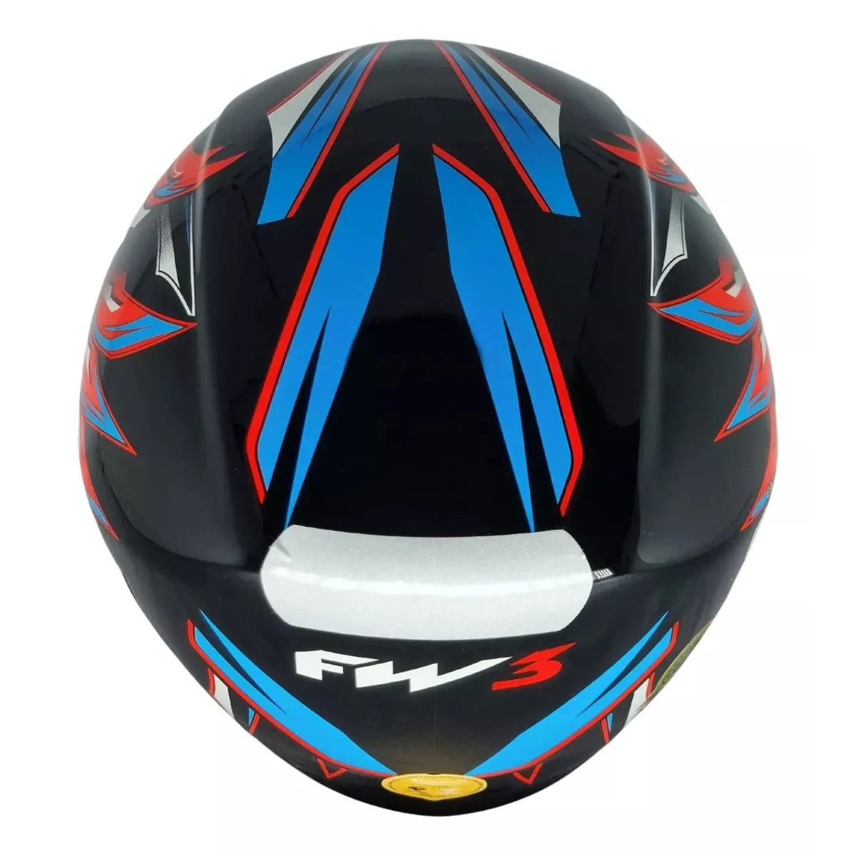 Capacete FW3 X Open Eagle Vermelho Azul Aberto