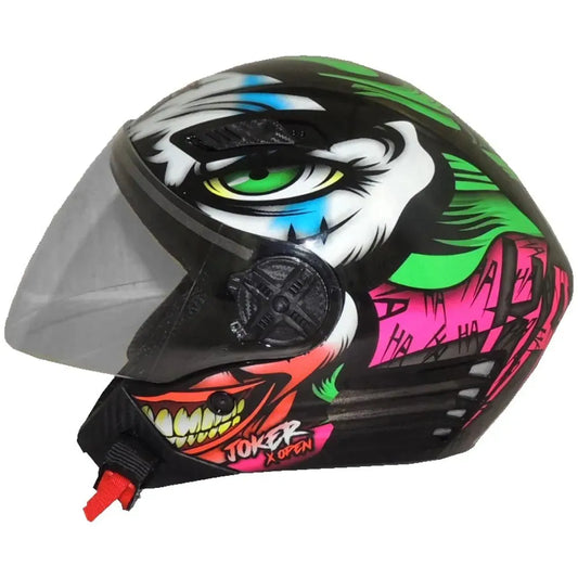 Capacete FW3 X Open Joker Preto Aberto