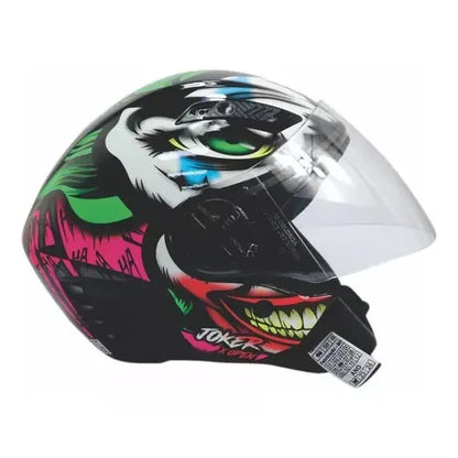 Capacete FW3 X Open Joker Preto Aberto