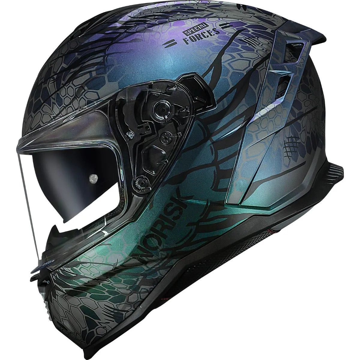 Capacete Norisk Strada 2 Cobra Roxo C/Óculos Solar