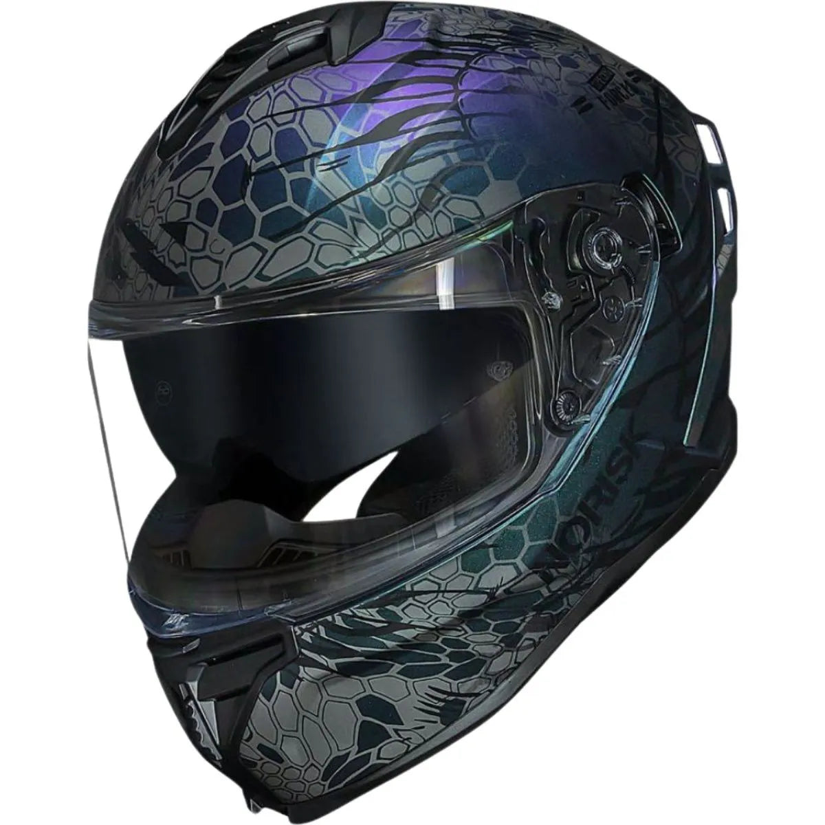 Capacete Norisk Strada 2 Cobra Roxo C/Óculos Solar