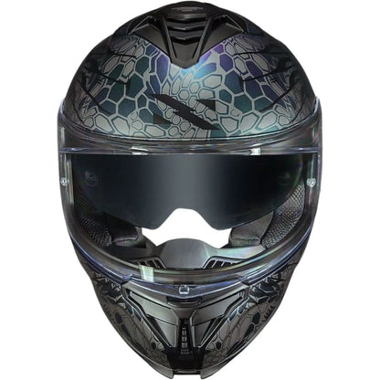 Capacete Norisk Strada 2 Cobra Roxo C/Óculos Solar