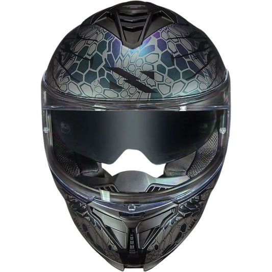 Capacete Norisk Strada 2 Cobra Roxo C/Óculos Solar