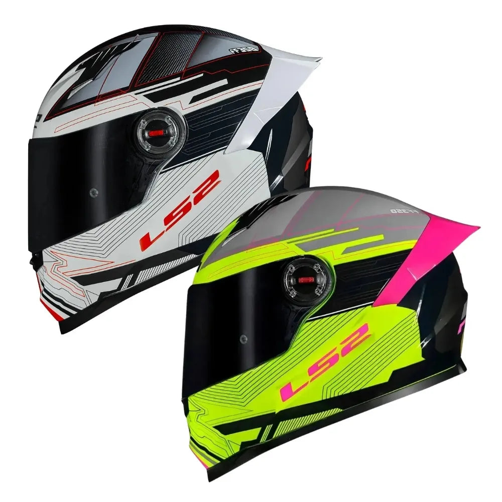 Combo Casal Capacete LS2 FF358 Classic S Digital Masculino E Feminino
